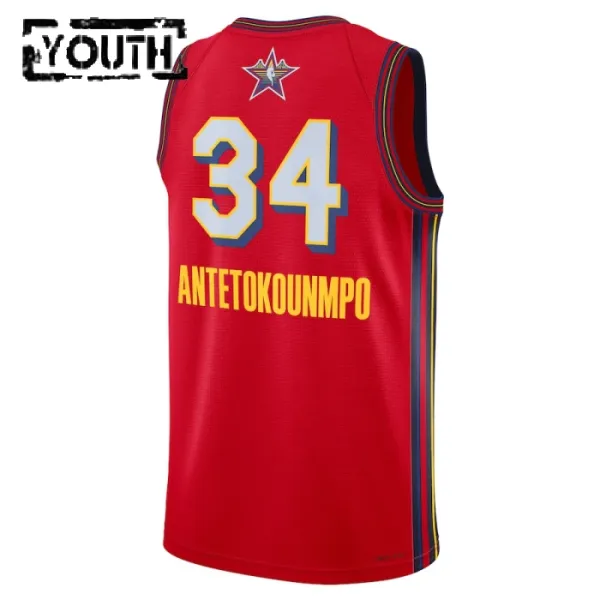 Jordan Giannis Antetokounmpo Lasten Pelipaita All-Star 2025 Swingman Punainen