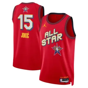 Jordan Nikola Jokic Miesten Pelipaita All-Star 2025 Swingman Punainen