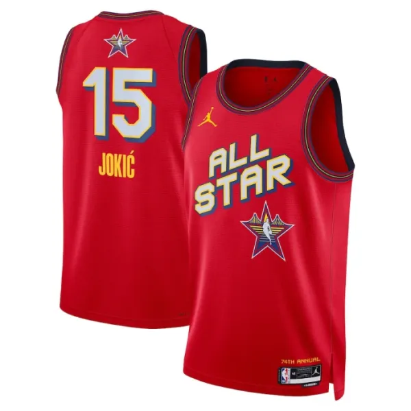 Jordan Nikola Jokic Miesten Pelipaita All-Star 2025 Swingman Punainen