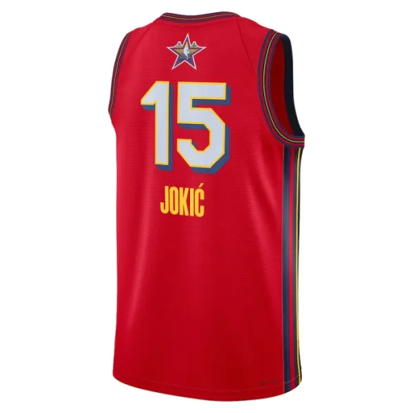 Jordan Nikola Jokic Miesten Pelipaita All-Star 2025 Swingman Punainen