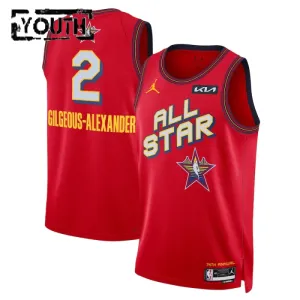 Jordan Shai Gilgeous Alexander Lasten Pelipaita All-Star 2025 Swingman Punainen