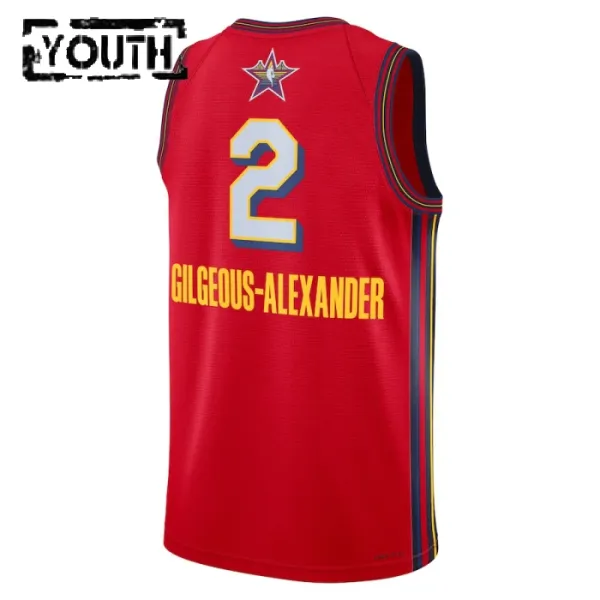 Jordan Shai Gilgeous Alexander Lasten Pelipaita All-Star 2025 Swingman Punainen