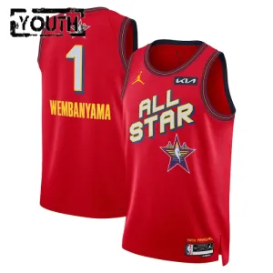 Jordan Victor Wembanyama Lasten Pelipaita All-Star 2025 Swingman Punainen