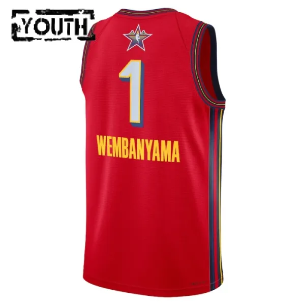 Jordan Victor Wembanyama Lasten Pelipaita All-Star 2025 Swingman Punainen