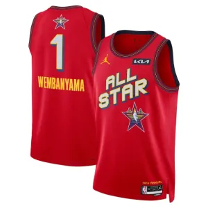 Jordan Victor Wembanyama Miesten Pelipaita All-Star 2025 Swingman Punainen