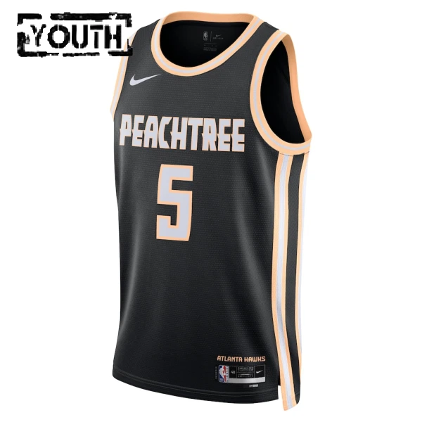 Nike Atlanta Hawks Dyson Daniels Lasten Pelipaita City Edition 2025-26 Swingman Musta