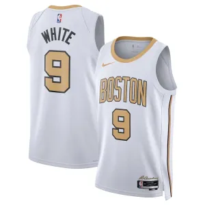 Nike Boston Celtics Derrick White Miesten Pelipaita City Edition 2025-26 Swingman Valkoinen