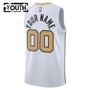 Nike Boston Celtics Personoitava Lasten Pelipaita City Edition 2025-26 Swingman Valkoinen