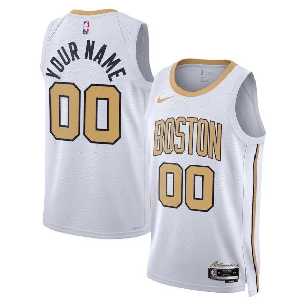 Nike Boston Celtics Personoitava Miesten Pelipaita City Edition 2025-26 Swingman Valkoinen