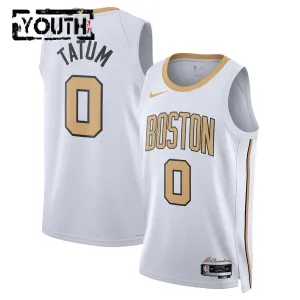 Nike Boston Celtics Tatum Lasten Pelipaita City Edition 2025-26 Swingman Valkoinen