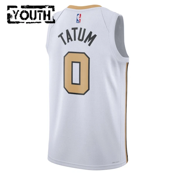 Nike Boston Celtics Tatum Lasten Pelipaita City Edition 2025-26 Swingman Valkoinen