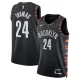 Nike Brooklyn Nets Cam Thomas Miesten Pelipaita City Edition 2025-26 Swingman Musta