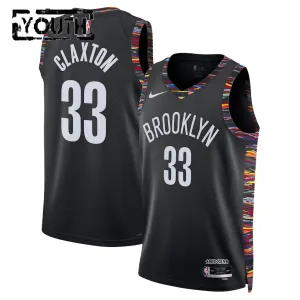 Nike Brooklyn Nets Nic Claxton Lasten Pelipaita City Edition 2025-26 Swingman Musta