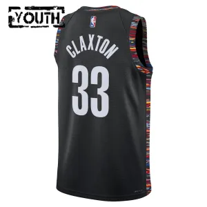 Nike Brooklyn Nets Nic Claxton Lasten Pelipaita City Edition 2025-26 Swingman Musta