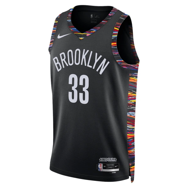 Nike Brooklyn Nets Nic Claxton Miesten Pelipaita City Edition 2025-26 Swingman Musta