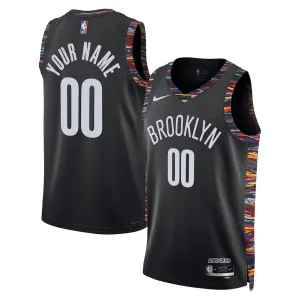 Nike Brooklyn Nets Personoitava Miesten Pelipaita City Edition 2025-26 Swingman Musta