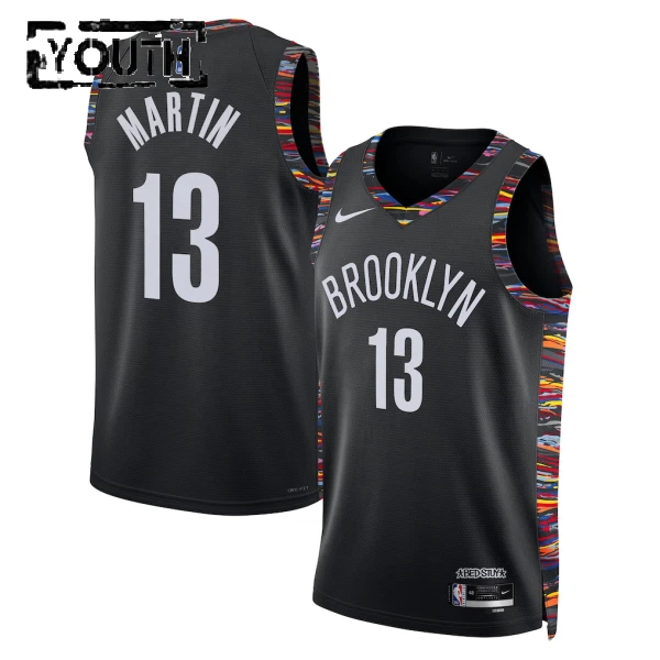 Nike Brooklyn Nets Tyrese Martin Lasten Pelipaita City Edition 2025-26 Swingman Musta