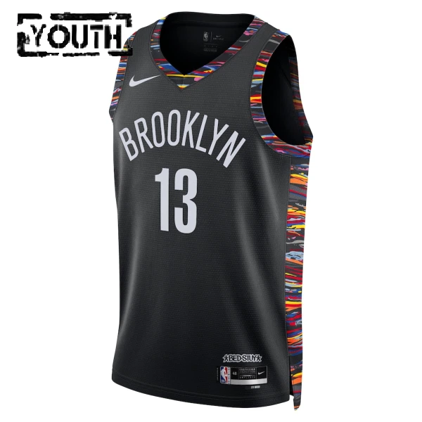 Nike Brooklyn Nets Tyrese Martin Lasten Pelipaita City Edition 2025-26 Swingman Musta