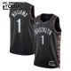 Nike Brooklyn Nets Ziaire Williams Lasten Pelipaita City Edition 2025-26 Swingman Musta