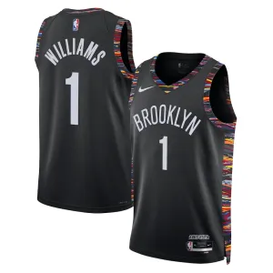 Nike Brooklyn Nets Ziaire Williams Miesten Pelipaita City Edition 2025-26 Swingman Musta