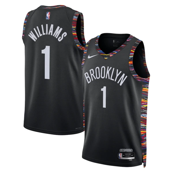 Nike Brooklyn Nets Ziaire Williams Miesten Pelipaita City Edition 2025-26 Swingman Musta