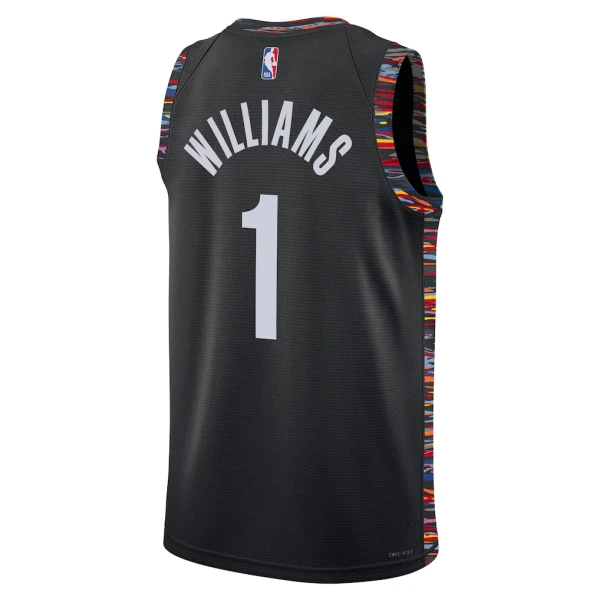 Nike Brooklyn Nets Ziaire Williams Miesten Pelipaita City Edition 2025-26 Swingman Musta