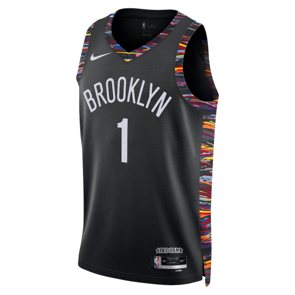 Nike Brooklyn Nets Ziaire Williams Miesten Pelipaita City Edition 2025-26 Swingman Musta