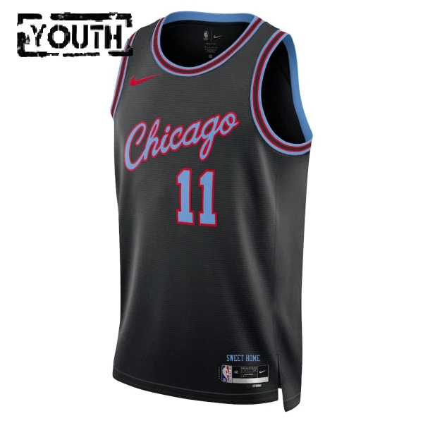 Nike Chicago Bulls Ayo Dosunmu Lasten Pelipaita City Edition 2025-26 Swingman Musta