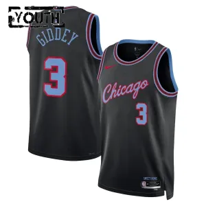 Nike Chicago Bulls Josh Giddey Lasten Pelipaita City Edition 2025-26 Swingman Musta