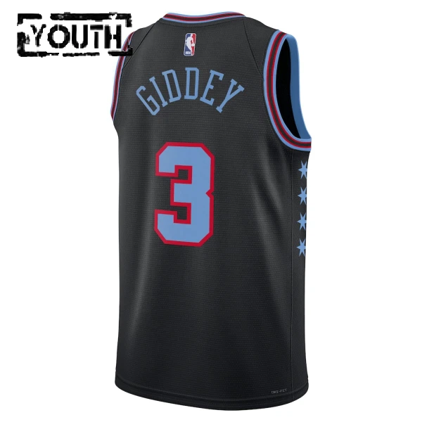 Nike Chicago Bulls Josh Giddey Lasten Pelipaita City Edition 2025-26 Swingman Musta