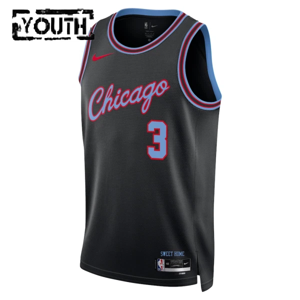 Nike Chicago Bulls Josh Giddey Lasten Pelipaita City Edition 2025-26 Swingman Musta