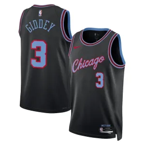 Nike Chicago Bulls Josh Giddey Miesten Pelipaita City Edition 2025-26 Swingman Musta