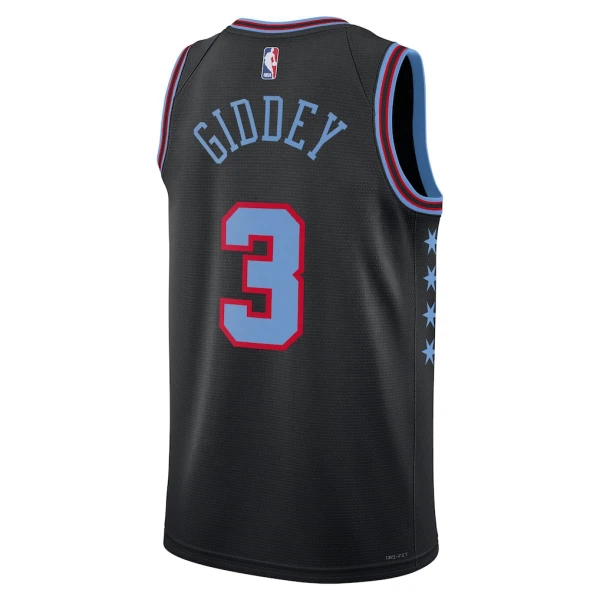 Nike Chicago Bulls Josh Giddey Miesten Pelipaita City Edition 2025-26 Swingman Musta
