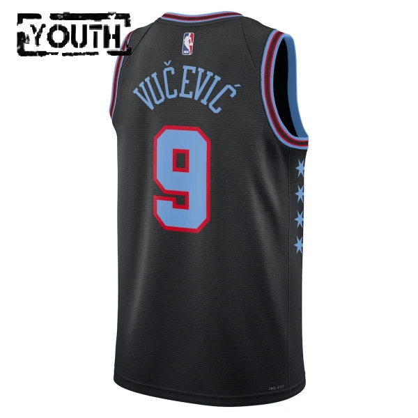 Nike Chicago Bulls Nikola Vucevic Lasten Pelipaita City Edition 2025-26 Swingman Musta