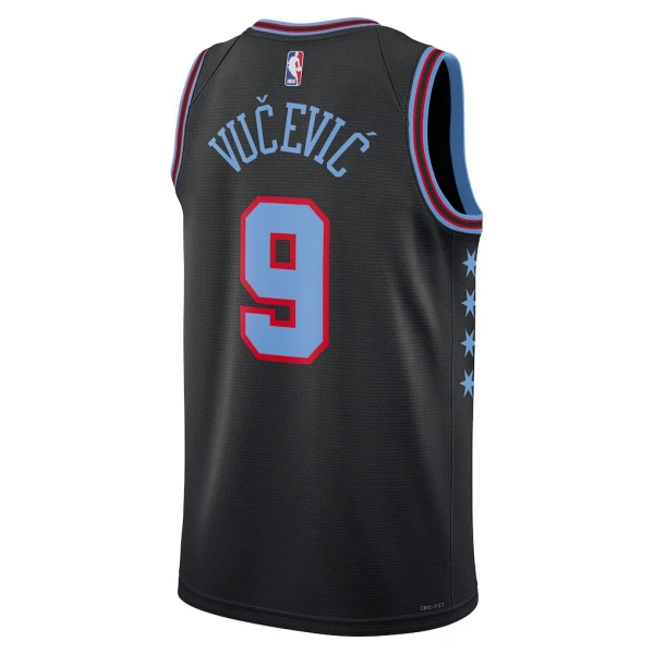Nike Chicago Bulls Nikola Vucevic Miesten Pelipaita City Edition 2025-26 Swingman Musta