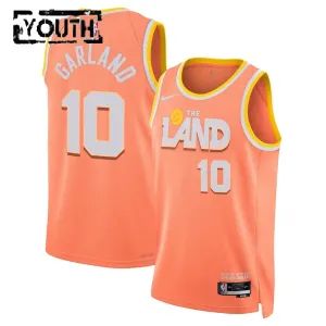 Nike Cleveland Cavaliers Darius Garland Lasten Pelipaita City Edition 2025-26 Swingman Oranssi