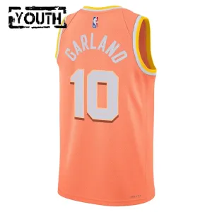 Nike Cleveland Cavaliers Darius Garland Lasten Pelipaita City Edition 2025-26 Swingman Oranssi