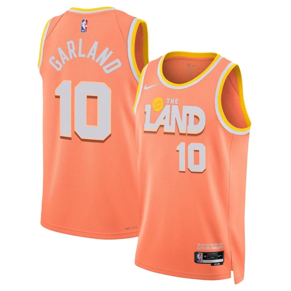 Nike Cleveland Cavaliers Darius Garland Miesten Pelipaita City Edition 2025-26 Swingman Oranssi