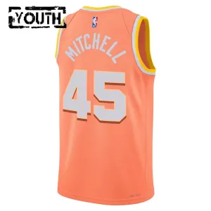 Nike Cleveland Cavaliers Donovan Mitchell Lasten Pelipaita City Edition 2025-26 Swingman Oranssi