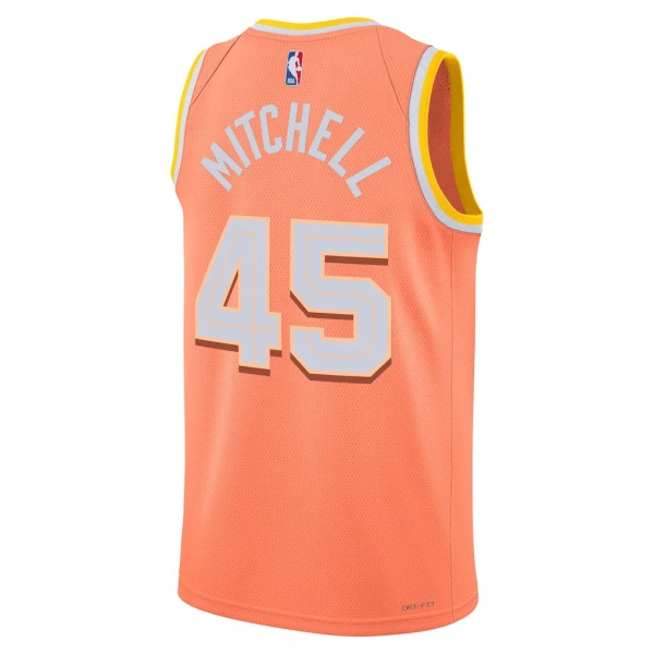 Nike Cleveland Cavaliers Donovan Mitchell Miesten Pelipaita City Edition 2025-26 Swingman Oranssi