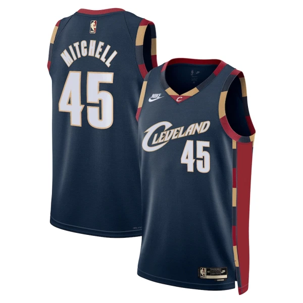 Nike Cleveland Cavaliers Donovan Mitchell Miesten Pelipaita Classic Edition 2025-26 Swingman Laivasto