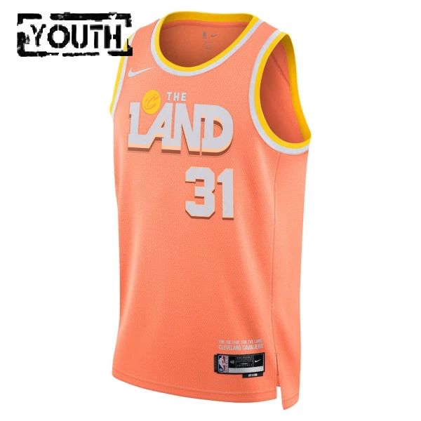 Nike Cleveland Cavaliers Jarrett Allen Lasten Pelipaita City Edition 2025-26 Swingman Oranssi