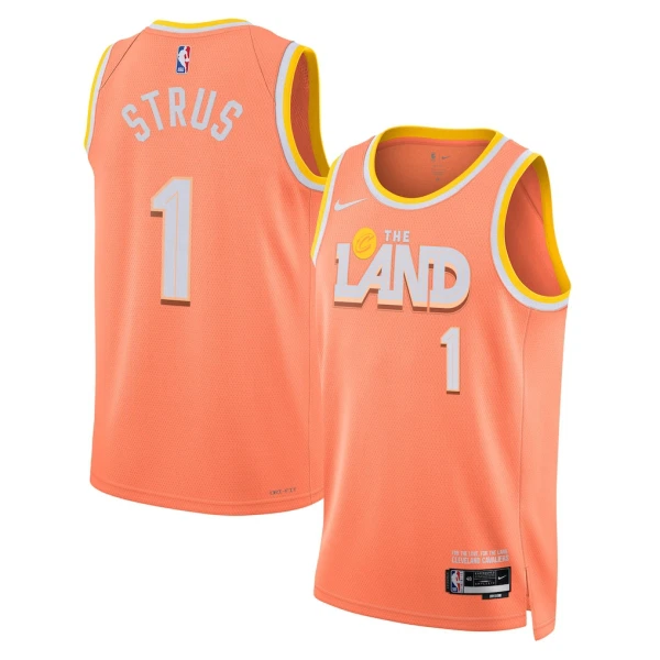 Nike Cleveland Cavaliers Max Strus Miesten Pelipaita City Edition 2025-26 Swingman Oranssi