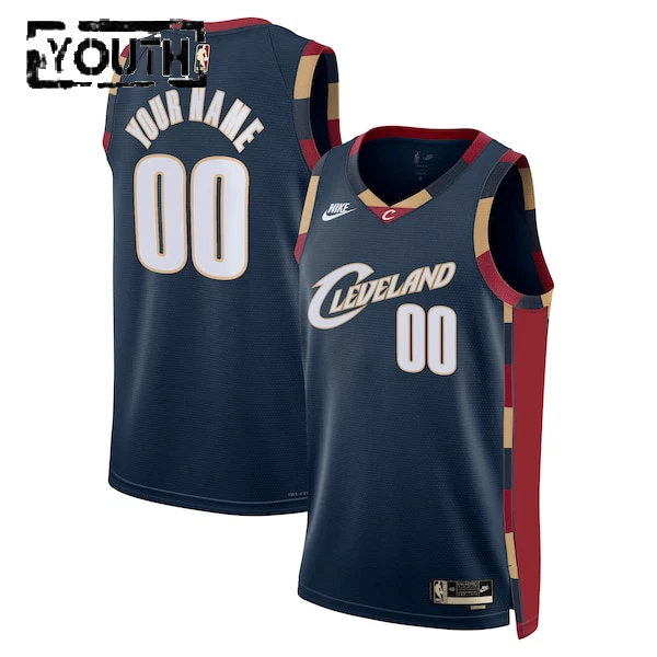 Nike Cleveland Cavaliers Personoitava Lasten Pelipaita Classic Edition 2025-26 Swingman Laivasto