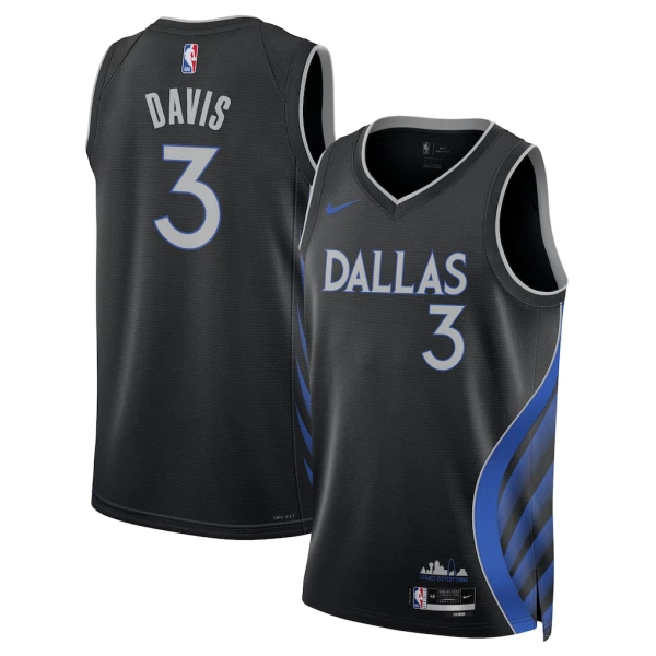 Nike Dallas Mavericks Anthony Davis Miesten Pelipaita City Edition 2025-26 Swingman Musta