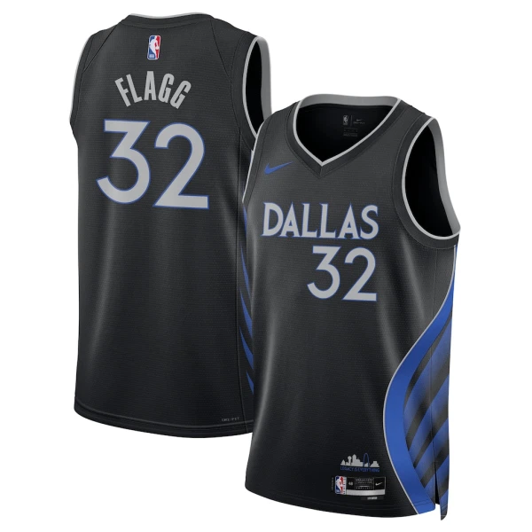 Nike Dallas Mavericks Cooper Flagg Miesten Pelipaita City Edition 2025-26 Swingman Musta