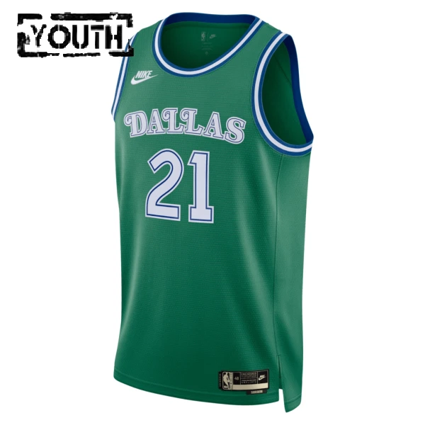Nike Dallas Mavericks Daniel Gafford Lasten Pelipaita Classic Edition 2025-26 Swingman Vihreä