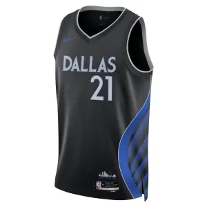 Nike Dallas Mavericks Daniel Gafford Miesten Pelipaita City Edition 2025-26 Swingman Musta