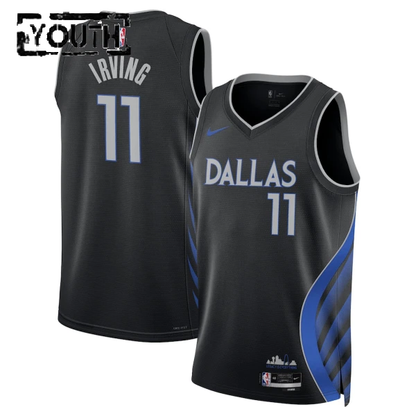 Nike Dallas Mavericks Kyrie Irving Lasten Pelipaita City Edition 2025-26 Swingman Musta