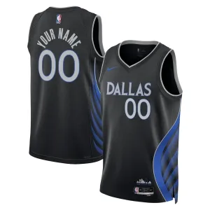 Nike Dallas Mavericks Personoitava Miesten Pelipaita City Edition 2025-26 Swingman Musta